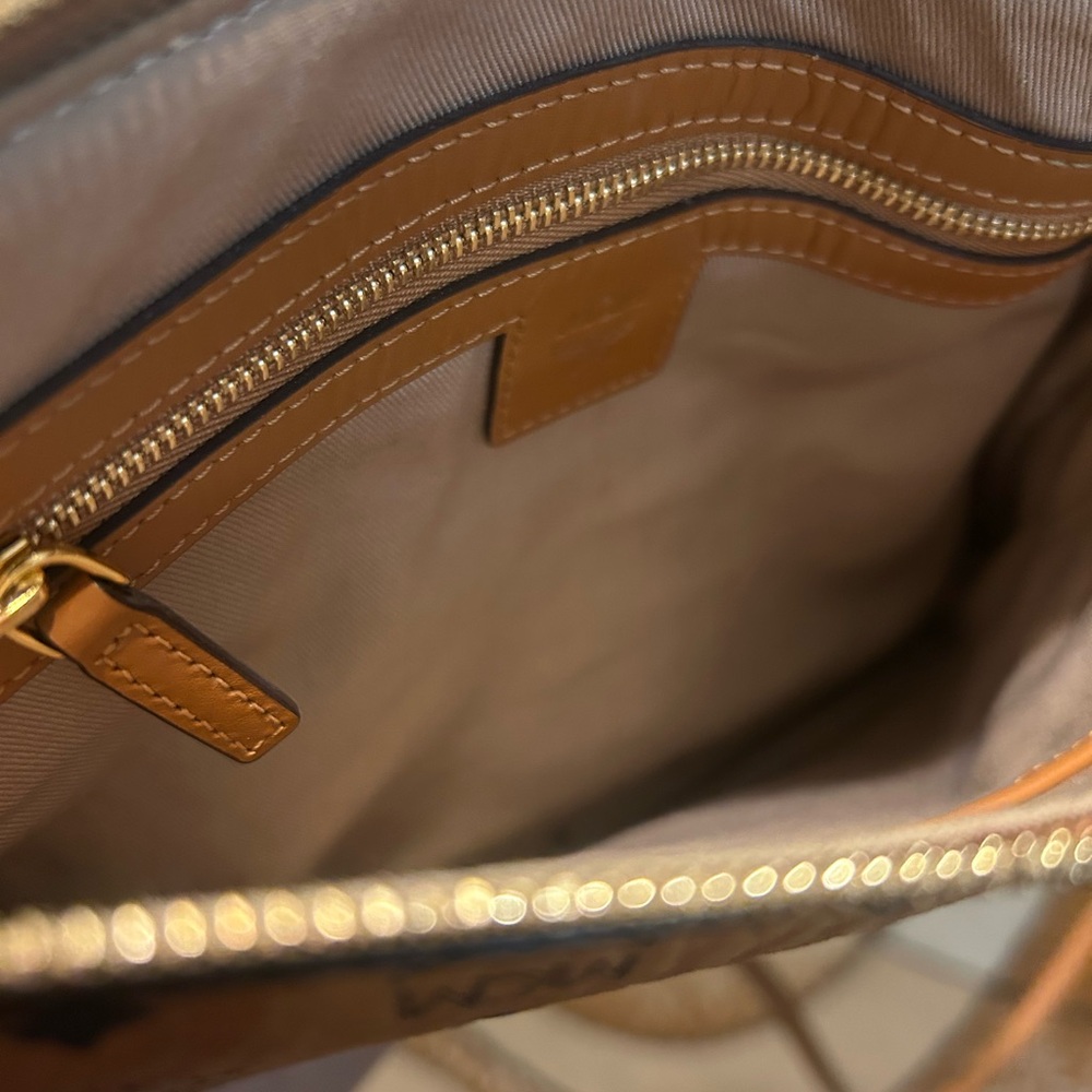 MCM Cognac Visetos Crossbody Bag - Picture 4 of 5